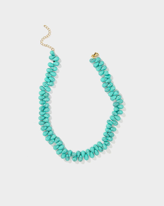 Turquoise Cluster Necklace