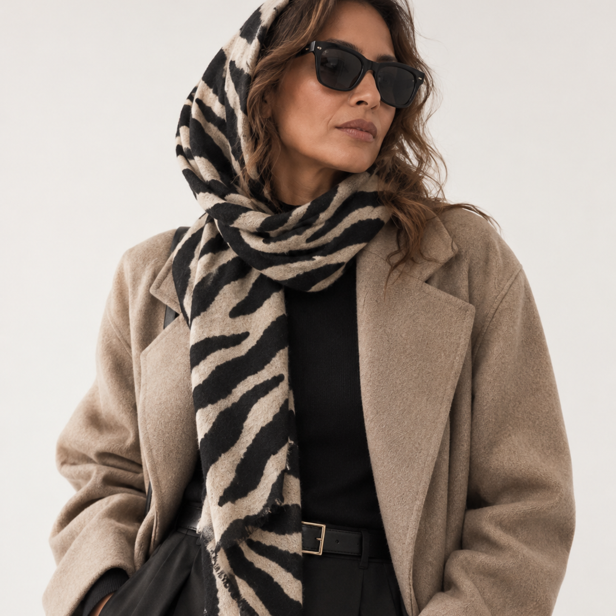 Zebra Oversized Scarf