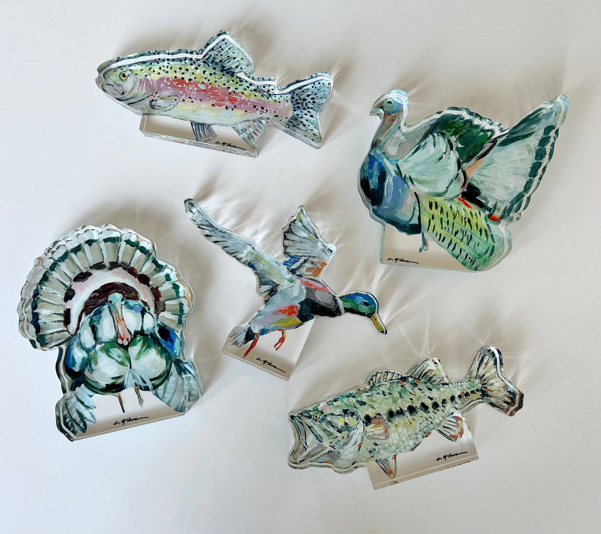 "Gone Fishin" Bass Large Acrylic