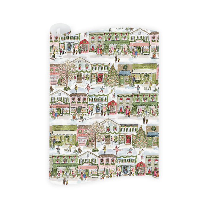 Merry Main Street Wrapping Paper Roll