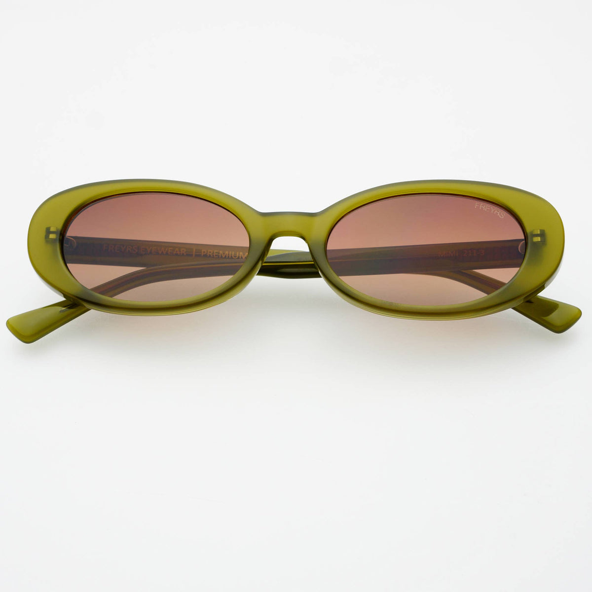 Mimi Oval Olive Sunglasses
