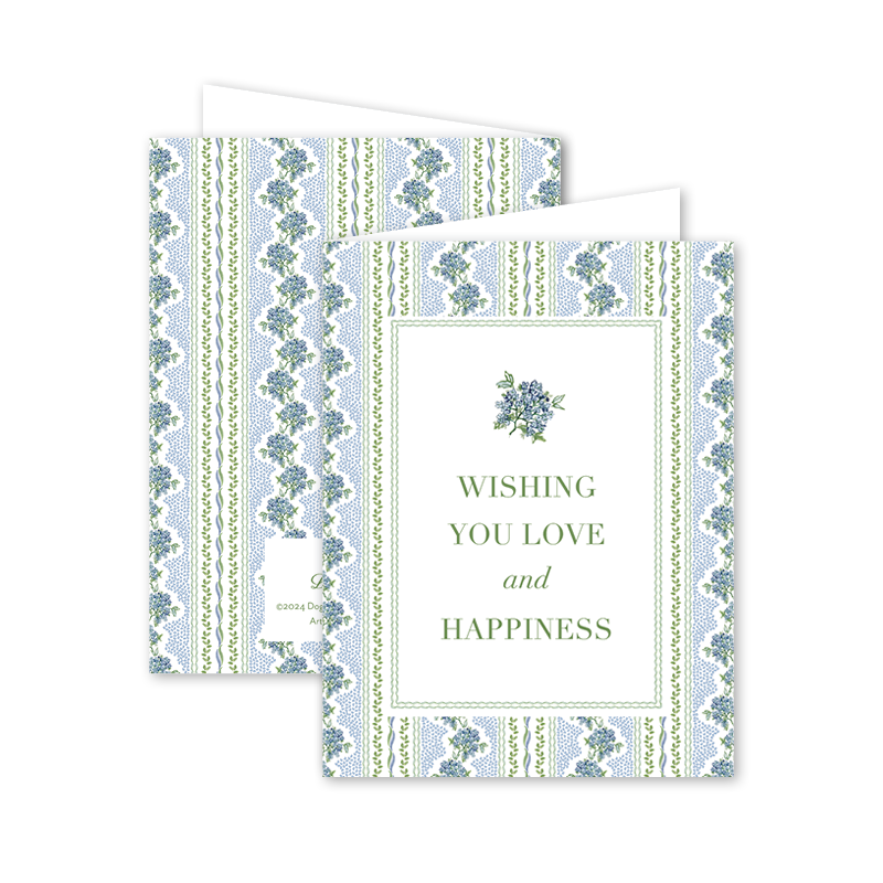Christine's Hydrangeas Wedding: Single Card