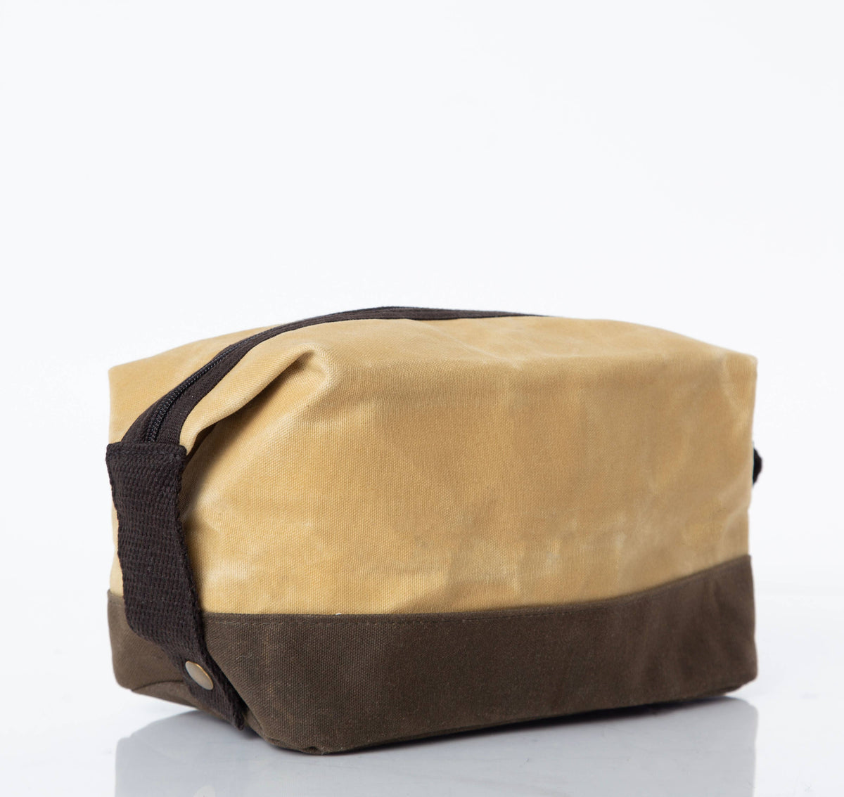 Waxed Dopp Kit: Olive