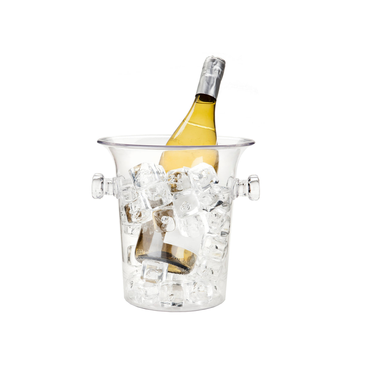 Acrylic Ice Bucket with Knob Handles