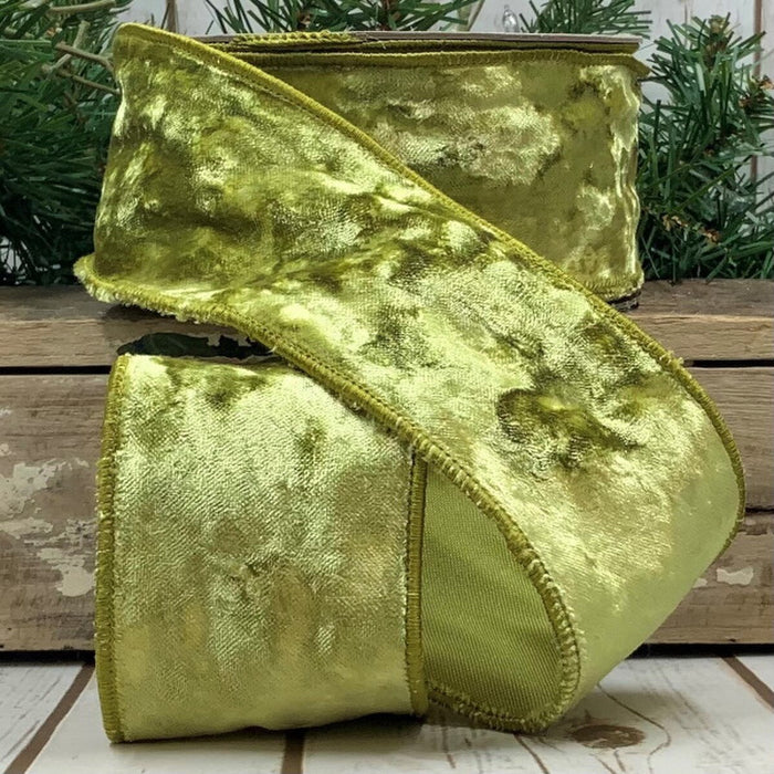 Chartreuse Velvet Ribbon