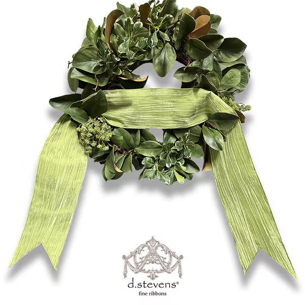 Green Velvet Wreath Sash