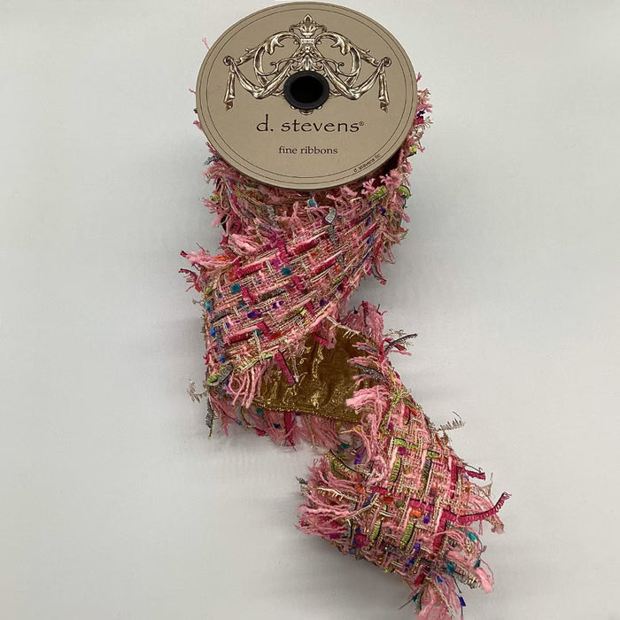 Pink Frayed Ribbon