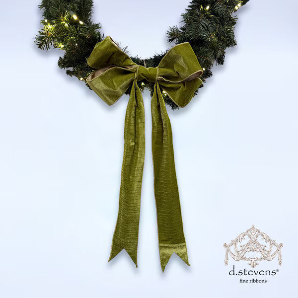 Green Velvet Bow