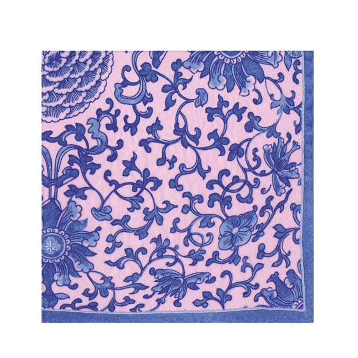 Indigo Garden Cocktail Napkin