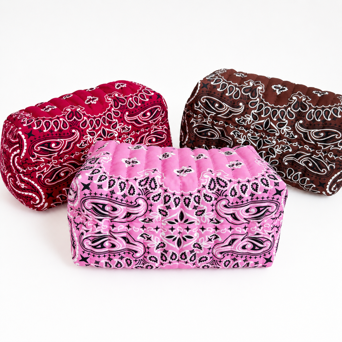 Red Bandana Travel Pouch