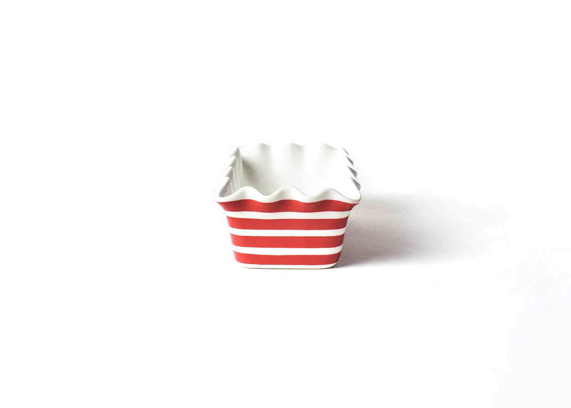 Red Stripe Ruffle Loaf Pan