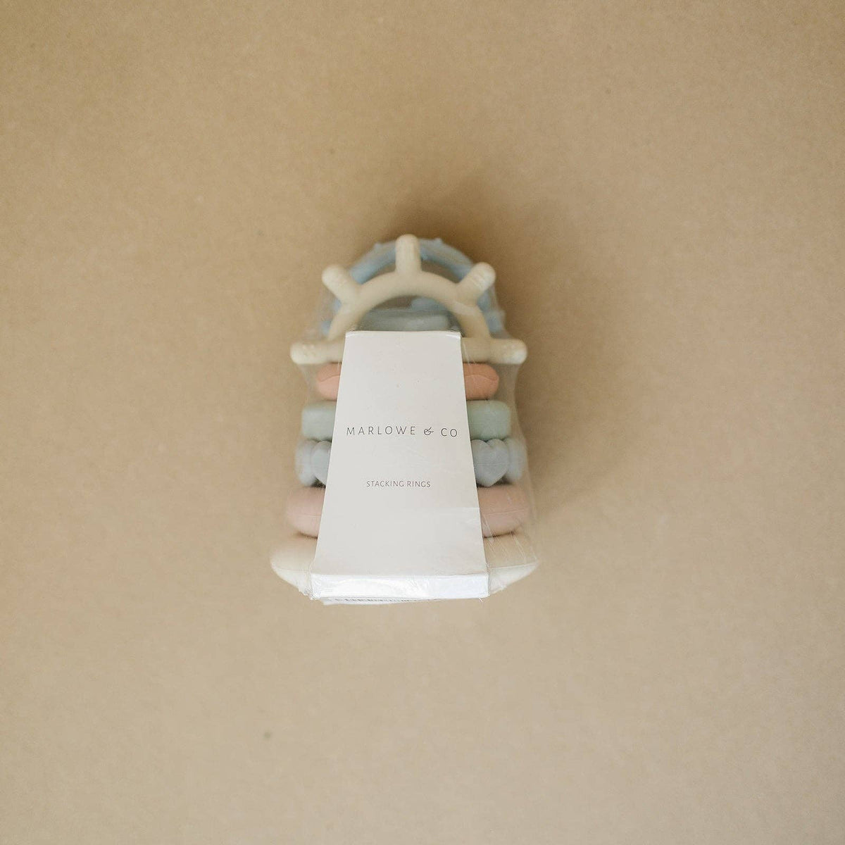 Classic Silicone Stacking Teething Ring Toy 