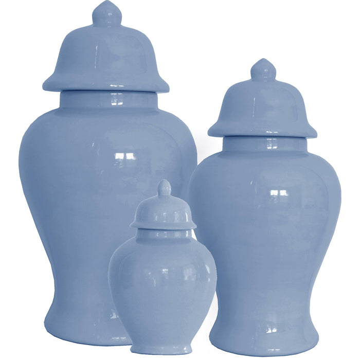 French Blue Ginger Jars: Medium