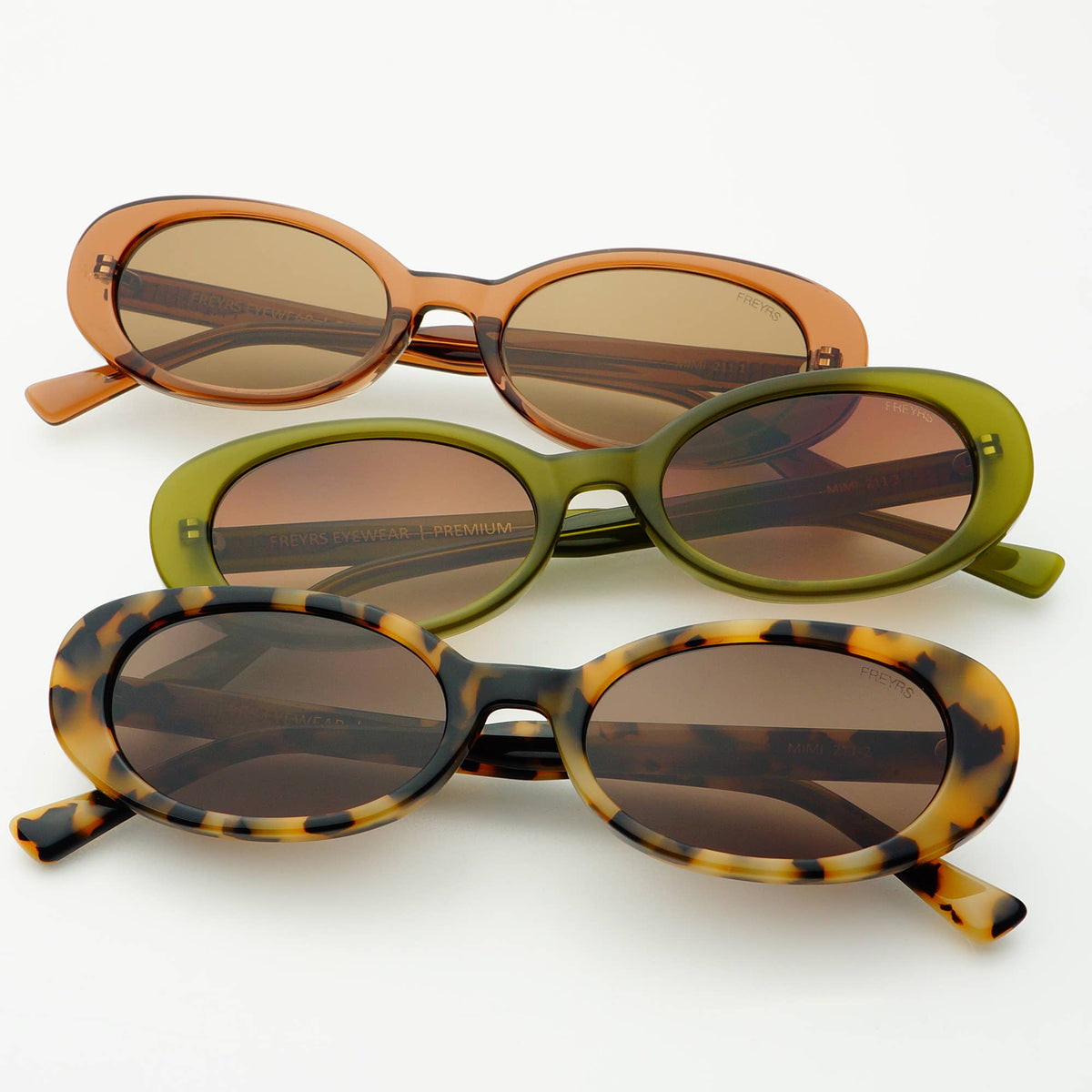 Mimi Oval Olive Sunglasses