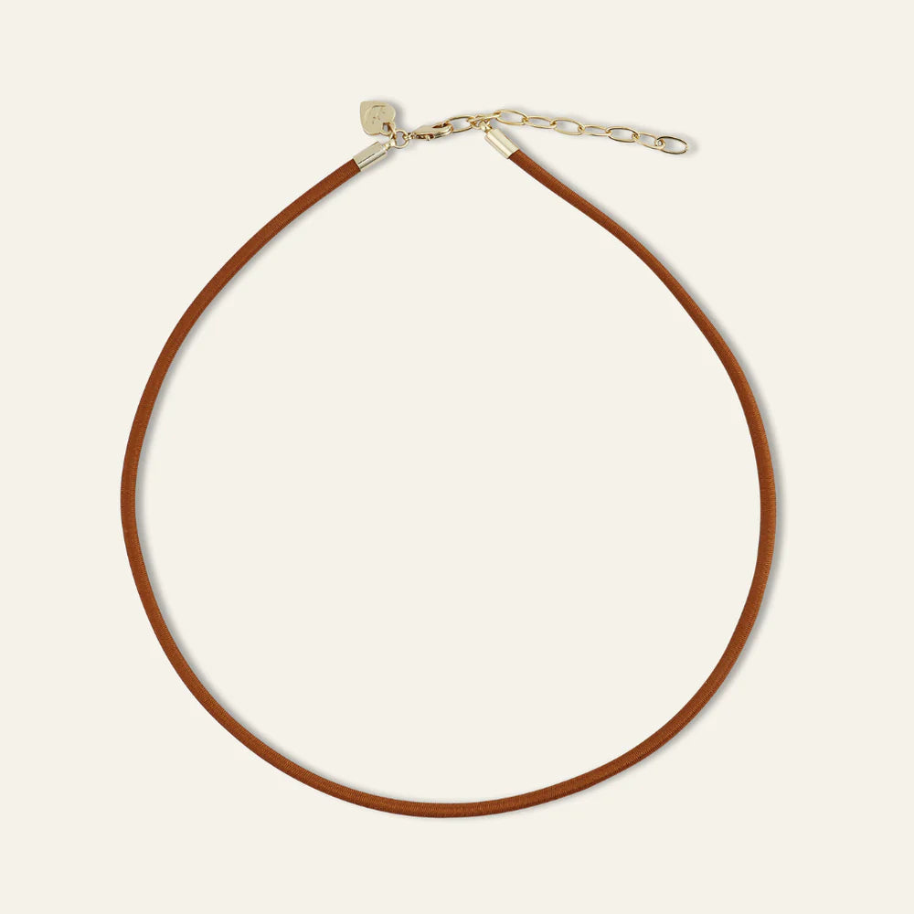 HART Copper Clasp Cord with Baroque Pearl Charm