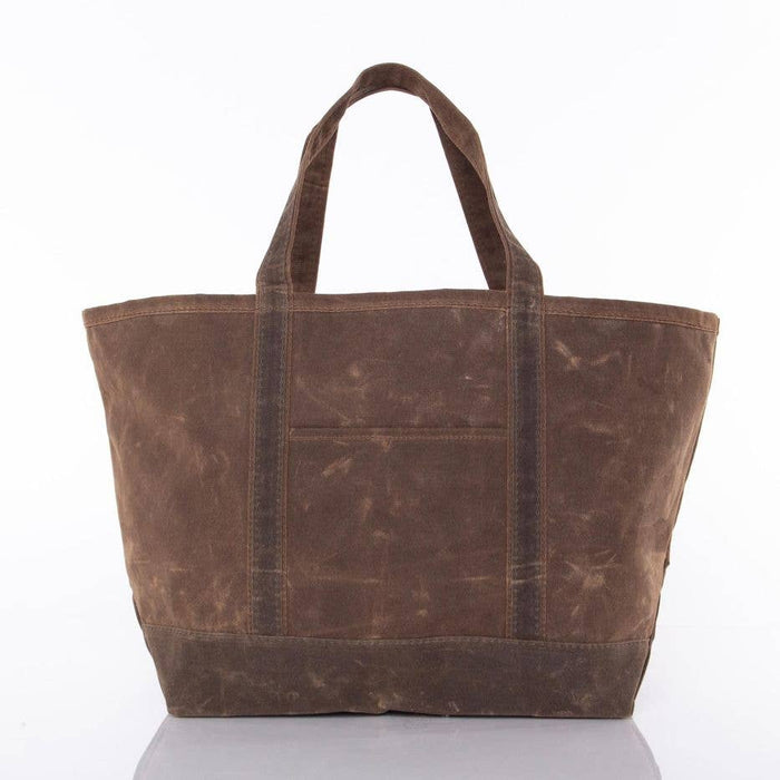 Waxed Large Classic Tote: Slate