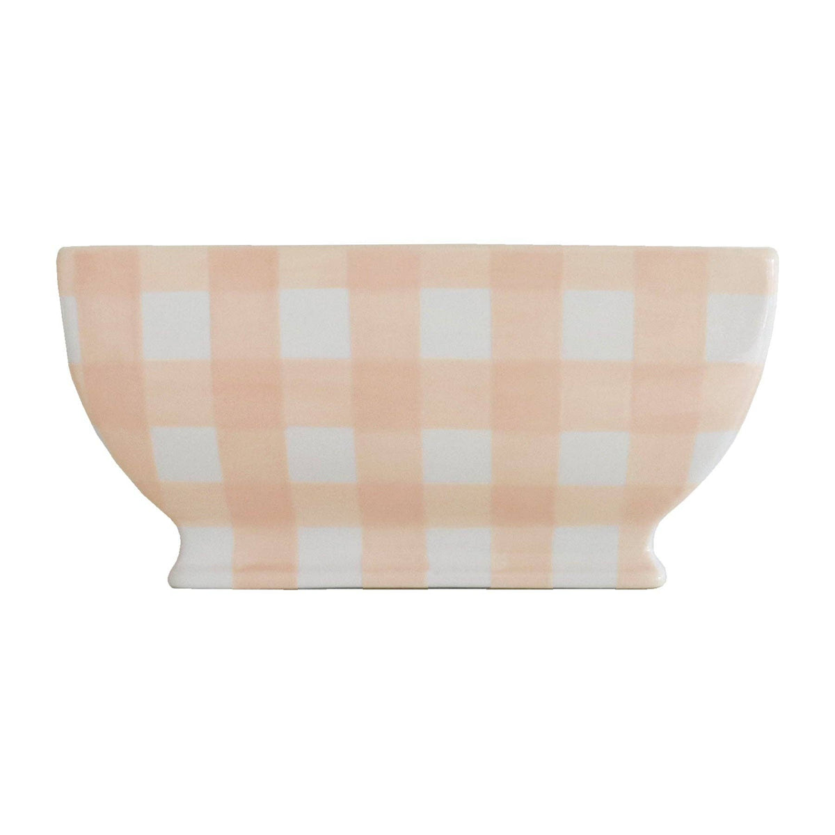 Pink Gingham Planter