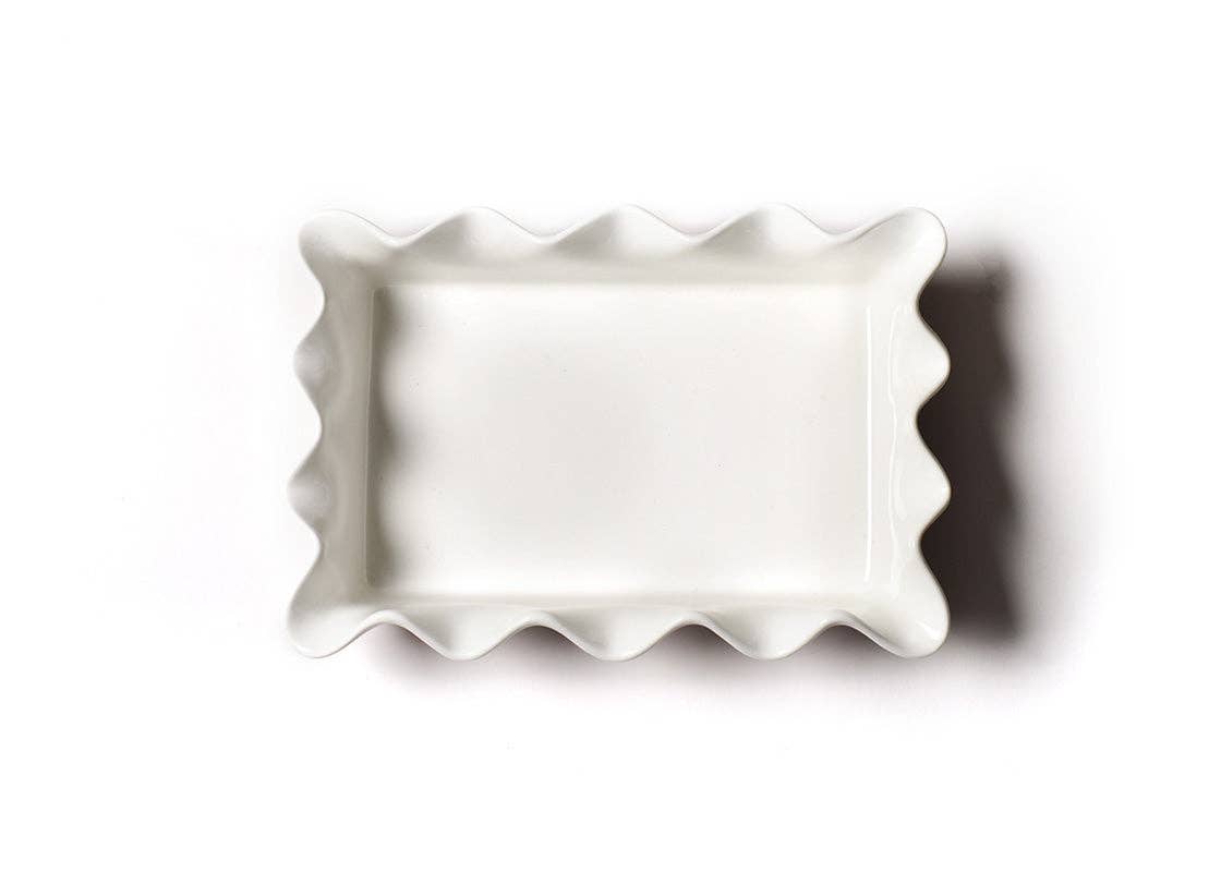 Red Stripe 13 Ruffle Casserole