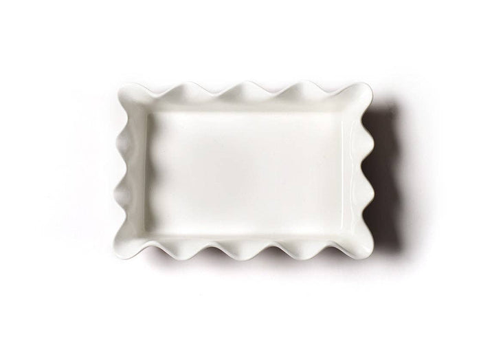 Red Stripe 13 Ruffle Casserole