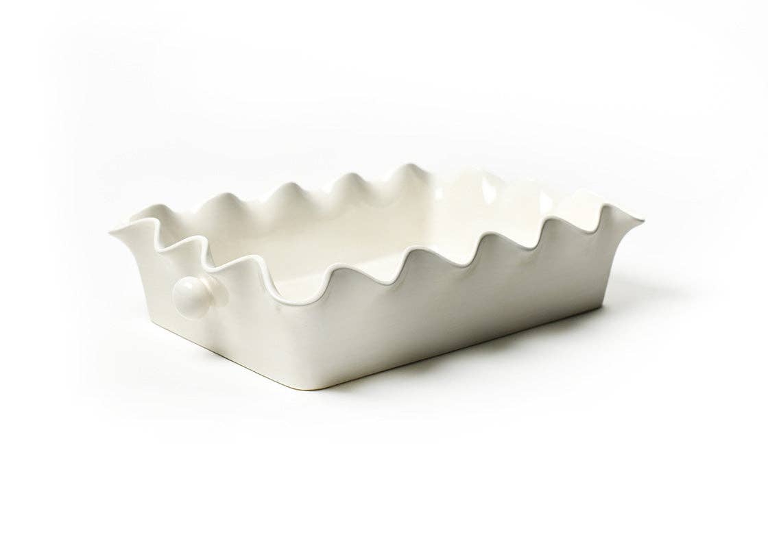 Signature White 14 Ruffle Casserole
