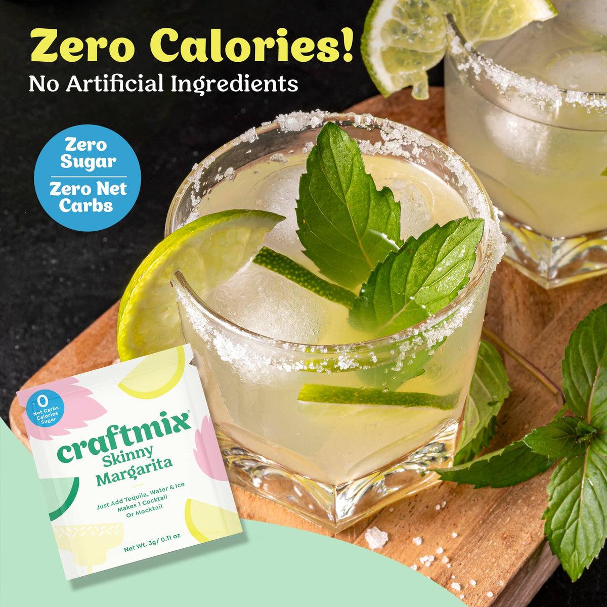 Single Packet Skinny Margarita Mixer