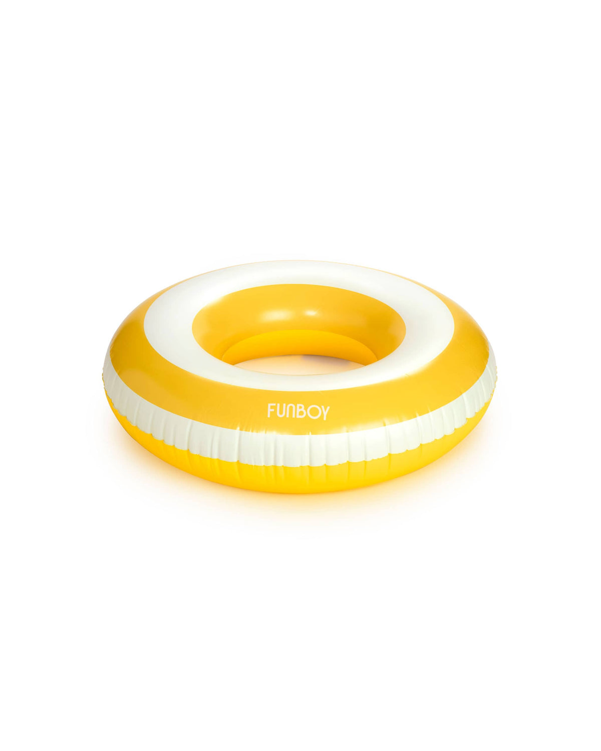 Mellow Yellow Striped Tube Float