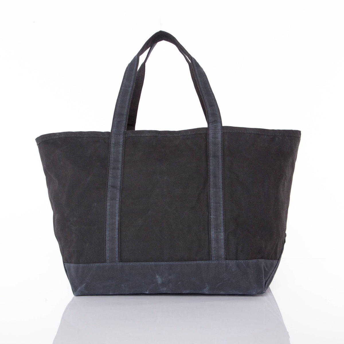 Waxed Large Classic Tote: Slate