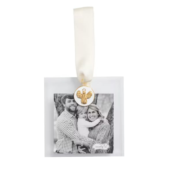 Gold Acrylic Angel Picture Frame Ornament