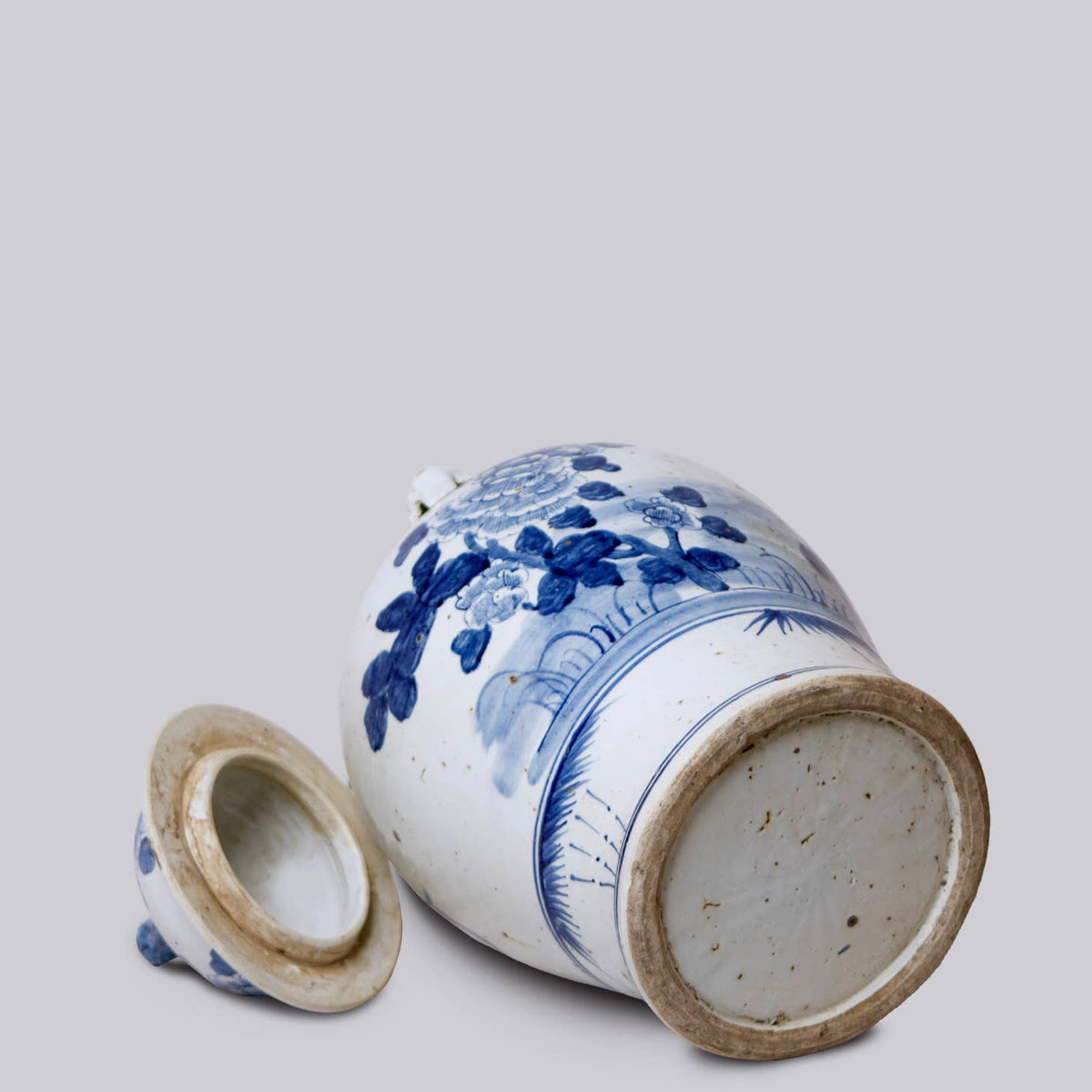 Blue and White Porcelain Four Seasons Temple Jar