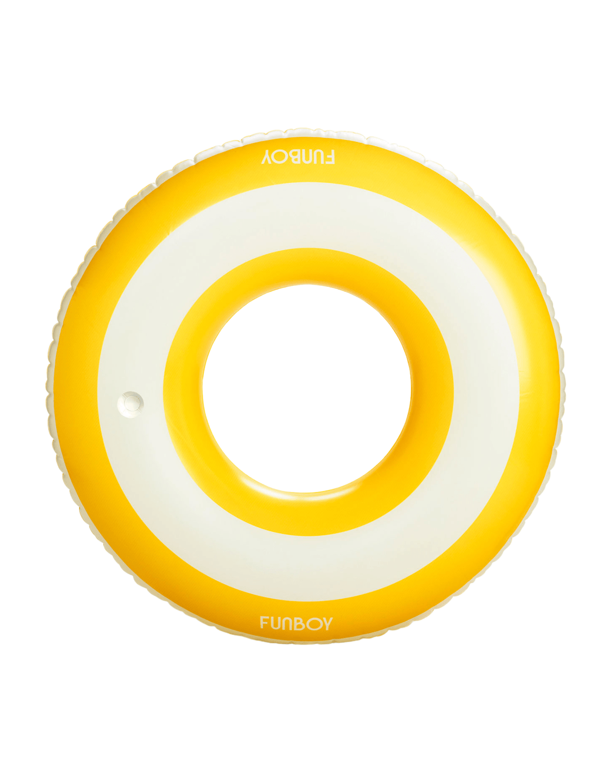 Mellow Yellow Striped Tube Float