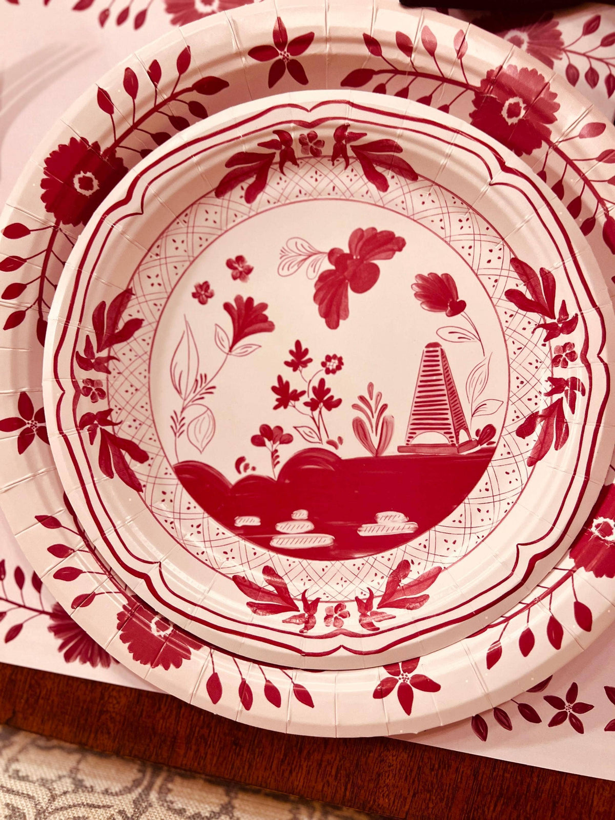 Beachside Pavilion Salad and Dessert Plates 8 per pack: Berry & Ballet