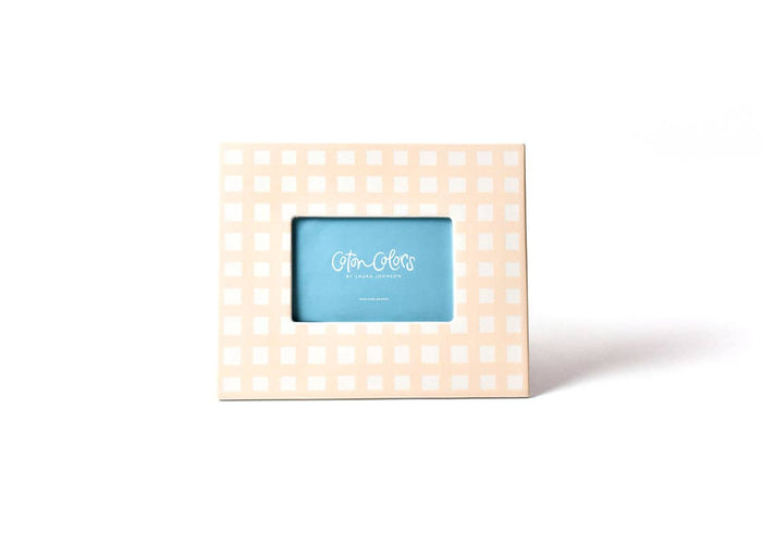 Pink Gingham Rectangle Frame
