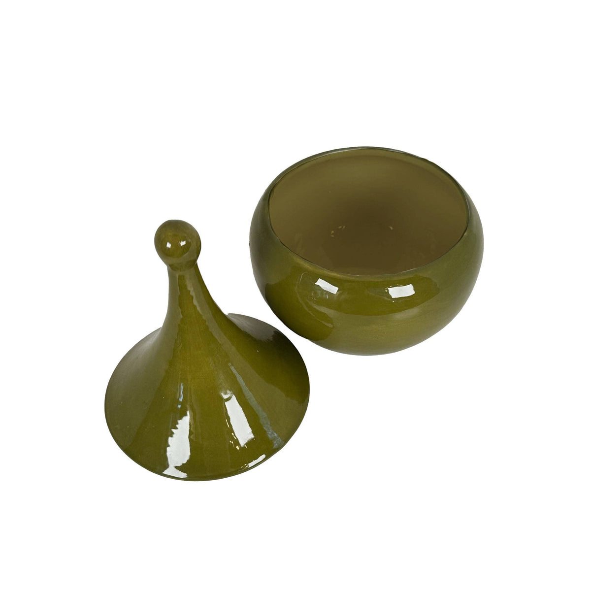 Teardrop Jars in Martini Green: Small