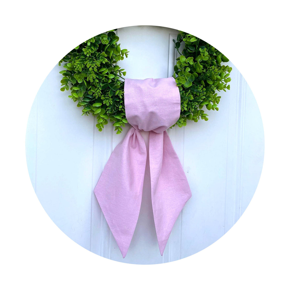 Linen Blend Sashes: White / 44 inches