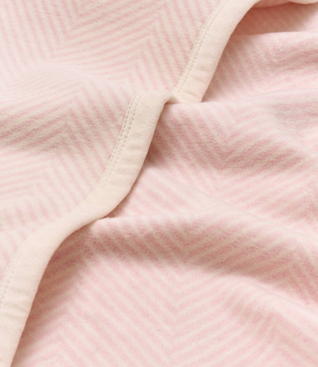 Mini Harborview Herringbone Ballet Pink Chappy Wrap