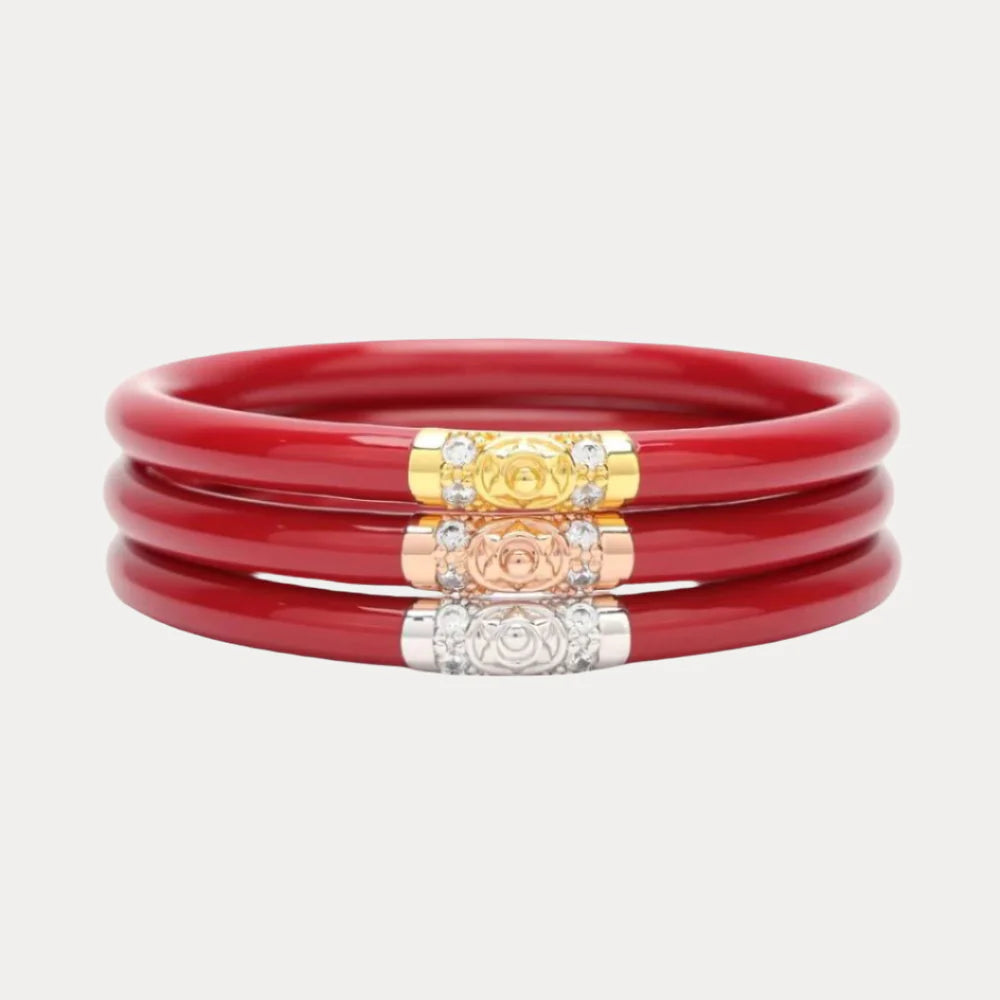 THREE KINGS ALL WEATHER BANGLES® (AWB®) - RED