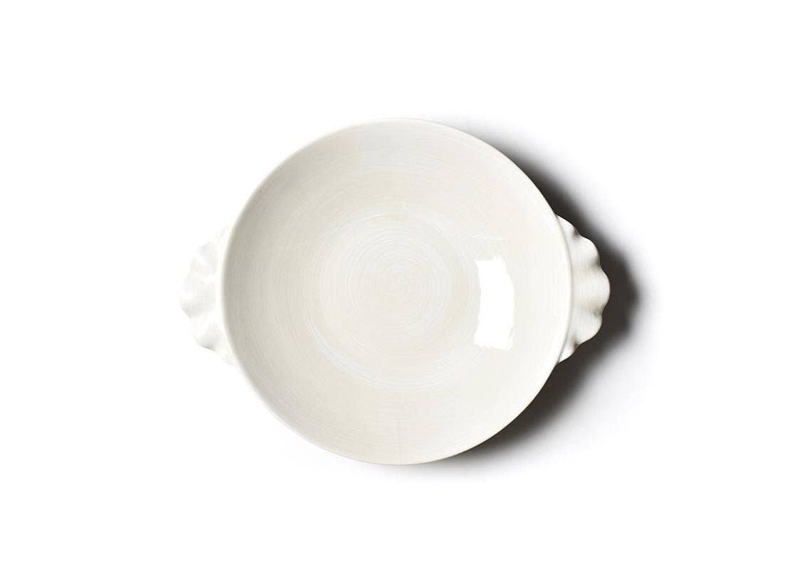 Signature White Ruffle Pasta Bowl