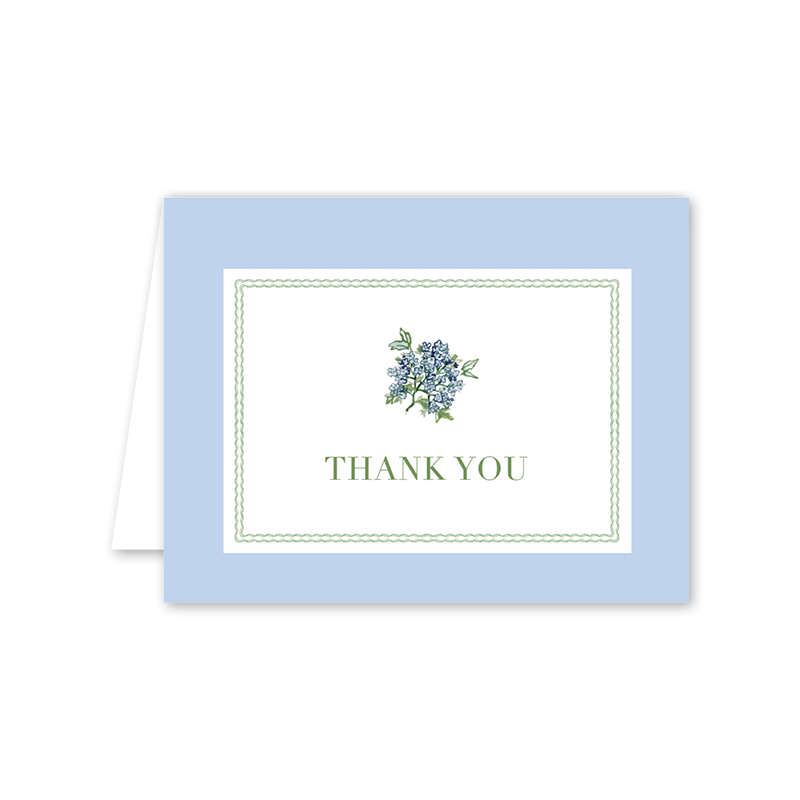 Christine's Hydrangeas Thank You: Single Card