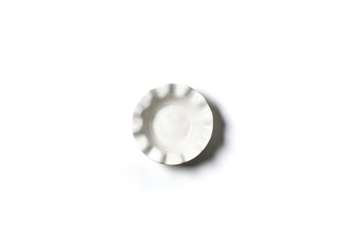 Signature White Ruffle Flare Small Bowl