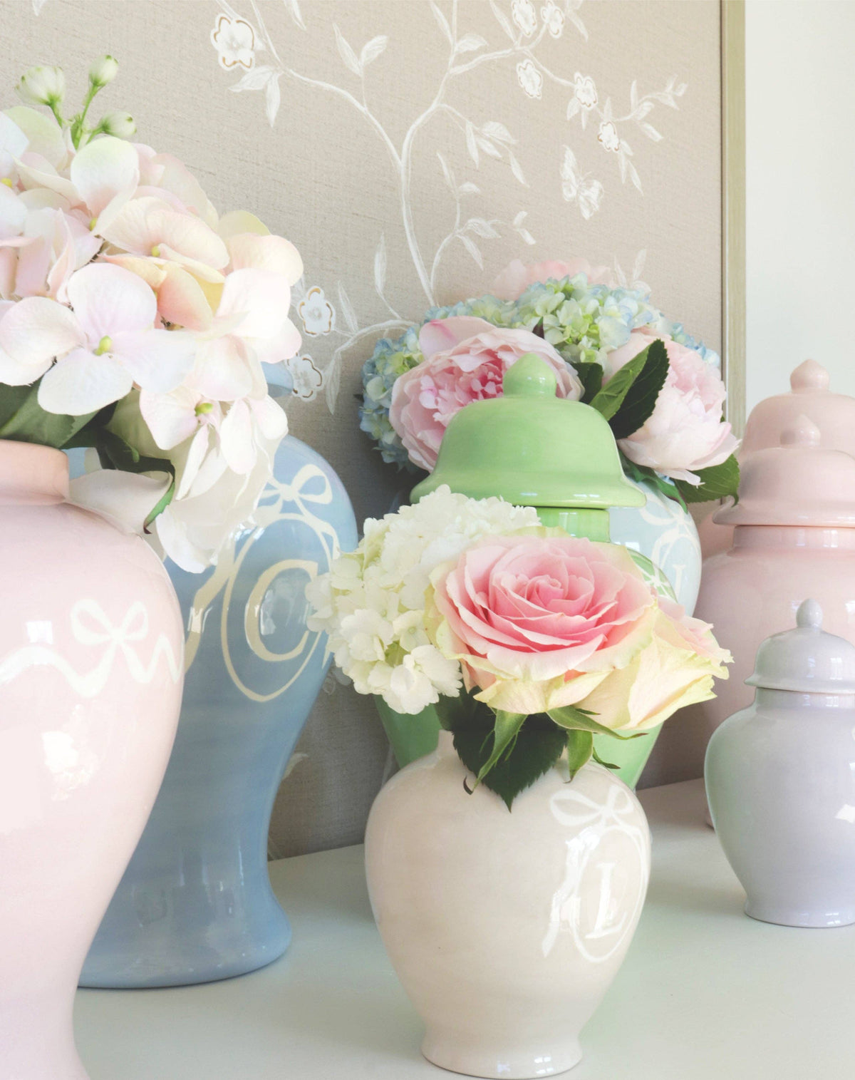 Cabbage Patch Green Ginger Jars: Small
