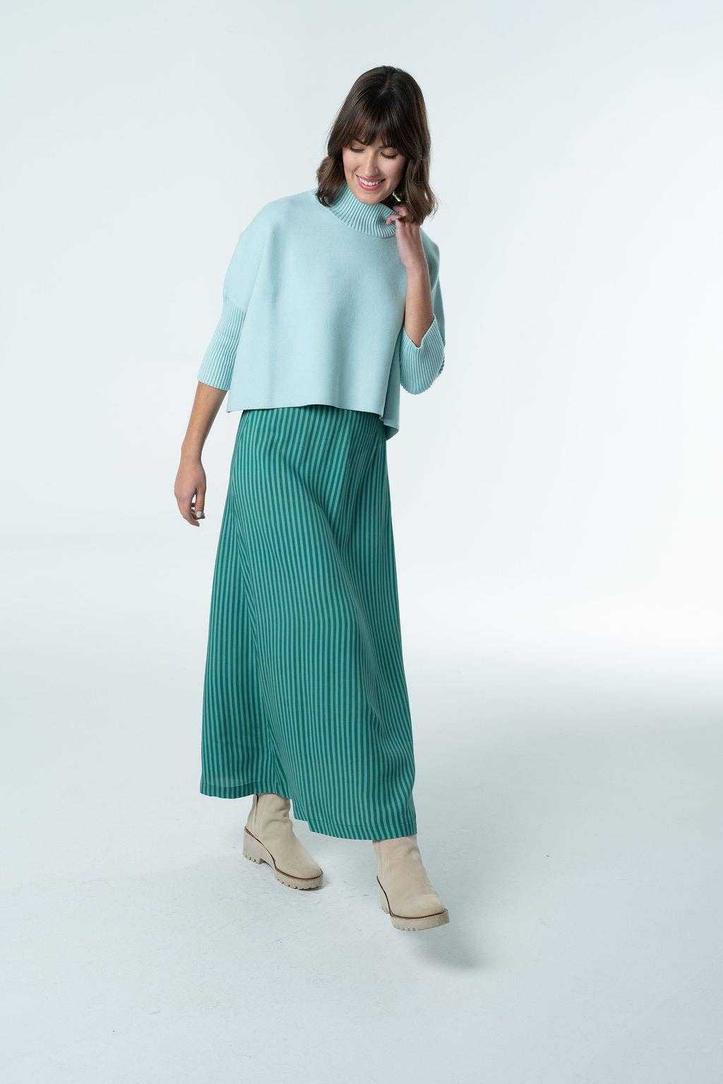 Turquoise Sophia Oversized One Size Sweater