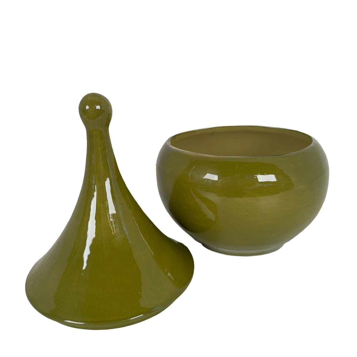 Teardrop Jars in Martini Green: Medium