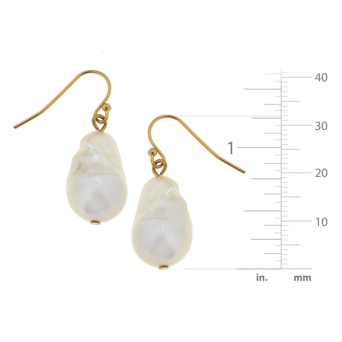 Baroque Pearl Drop Earrings