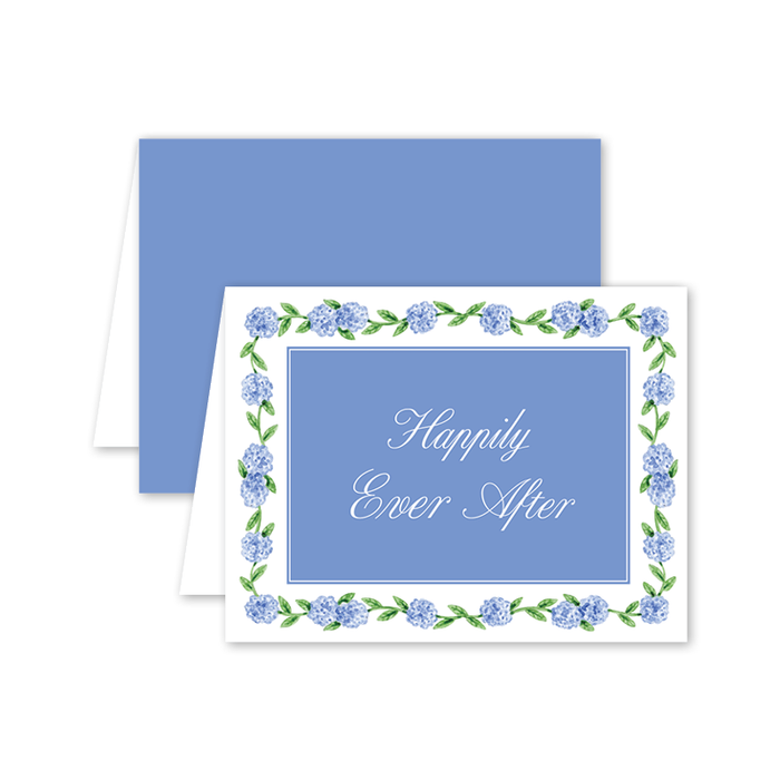 Cavalier Garden Hydrangea Wedding: Single Card
