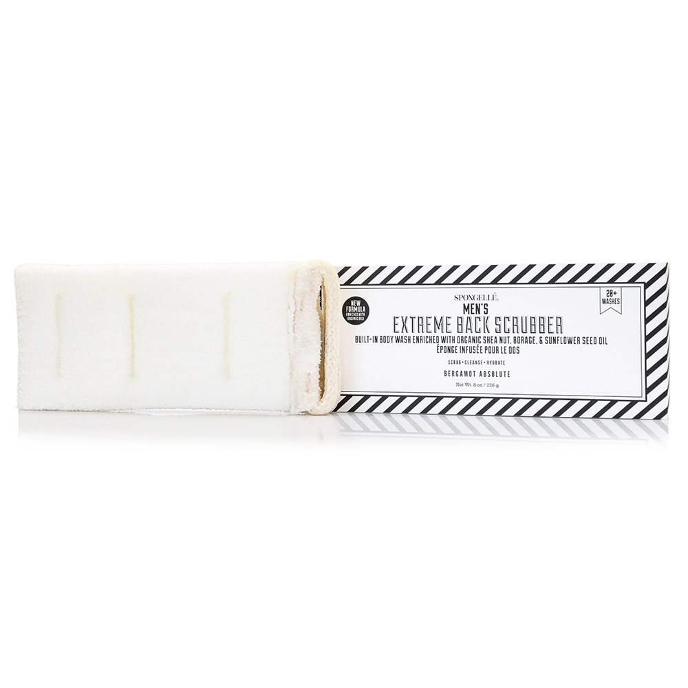 Men's Body Wash Infused Back Scrubber