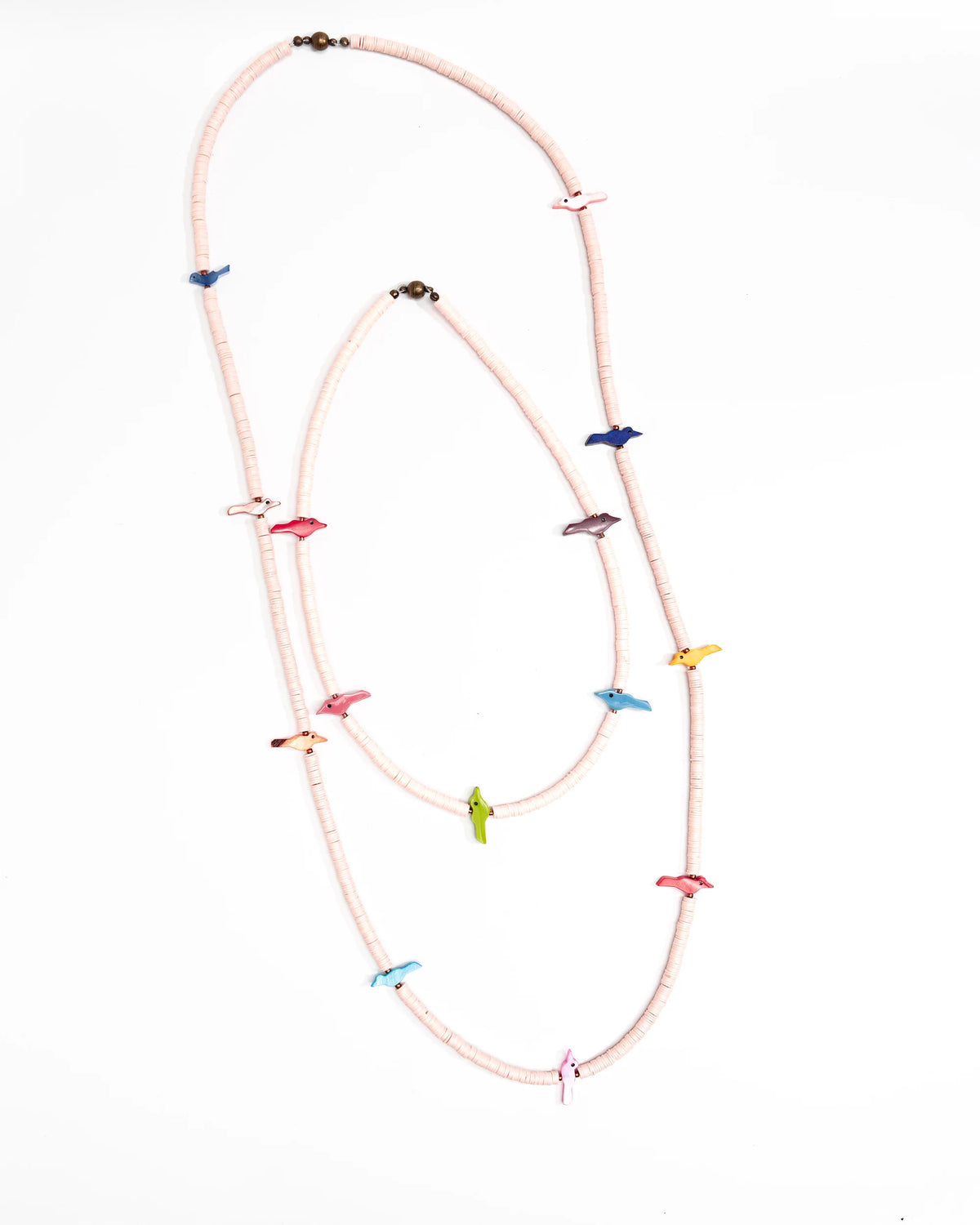 Light Pink Fetish Birds Necklace