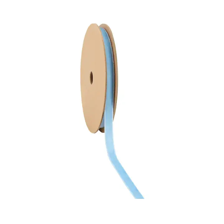 French Blue 3/8" Velvet Ribbon | 10 Yard Roll