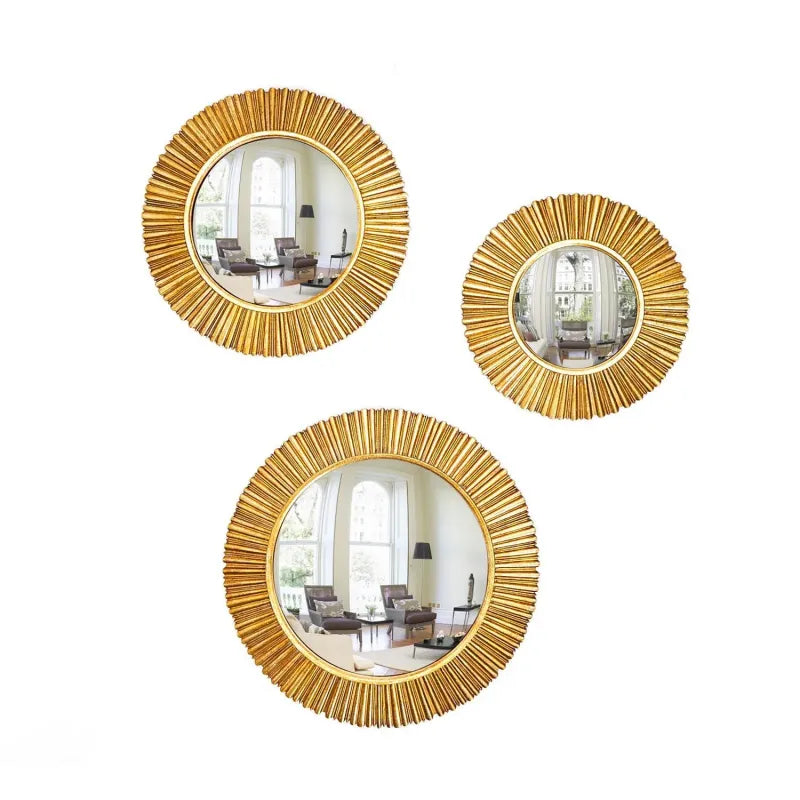 Gold Leaf Sunburst Mirror