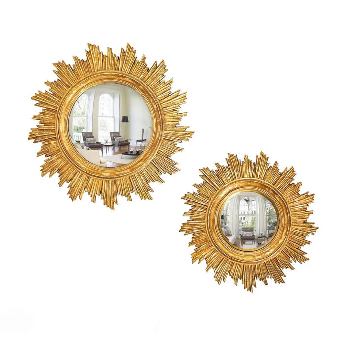 Gold Leaf Sunburst Mirror