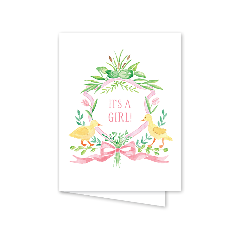 Little Duckling Pink Card: Single Card